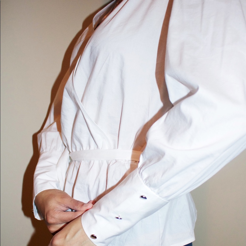 Trendy French Girl like White Blouse